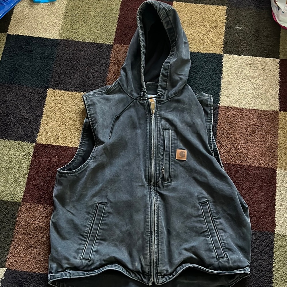 Carhartt mens jean vest